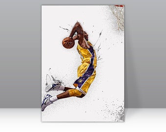 999 Kobe Bryant Poster LA Lakers Framed Canvas Print Basketball Wall Art Print NBA Gift Artwork Home Decor C297 Birthday Gift