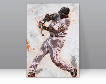 Barry Bonds San Francisco Poster, Canvas, Baseball Print, Sports