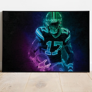 Davante Adams Poster Las Vegas Raiders Framed Canvas Print Football Wall Art Print NFL Gift Artwork Home Decor D31 Birthday Gift