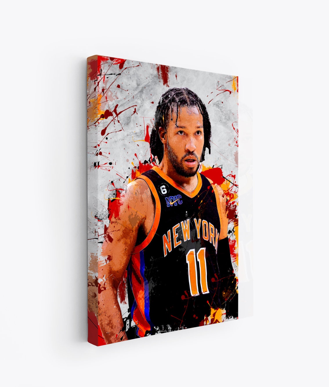 Jalen Brunson Poster, New York Knicks Wall Art, Knicks Canvas Wrap