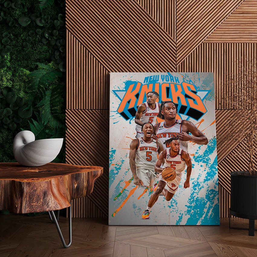 Immanuel Quickley Poster, New York Knicks Wall Art, Knicks Canvas Wrap
