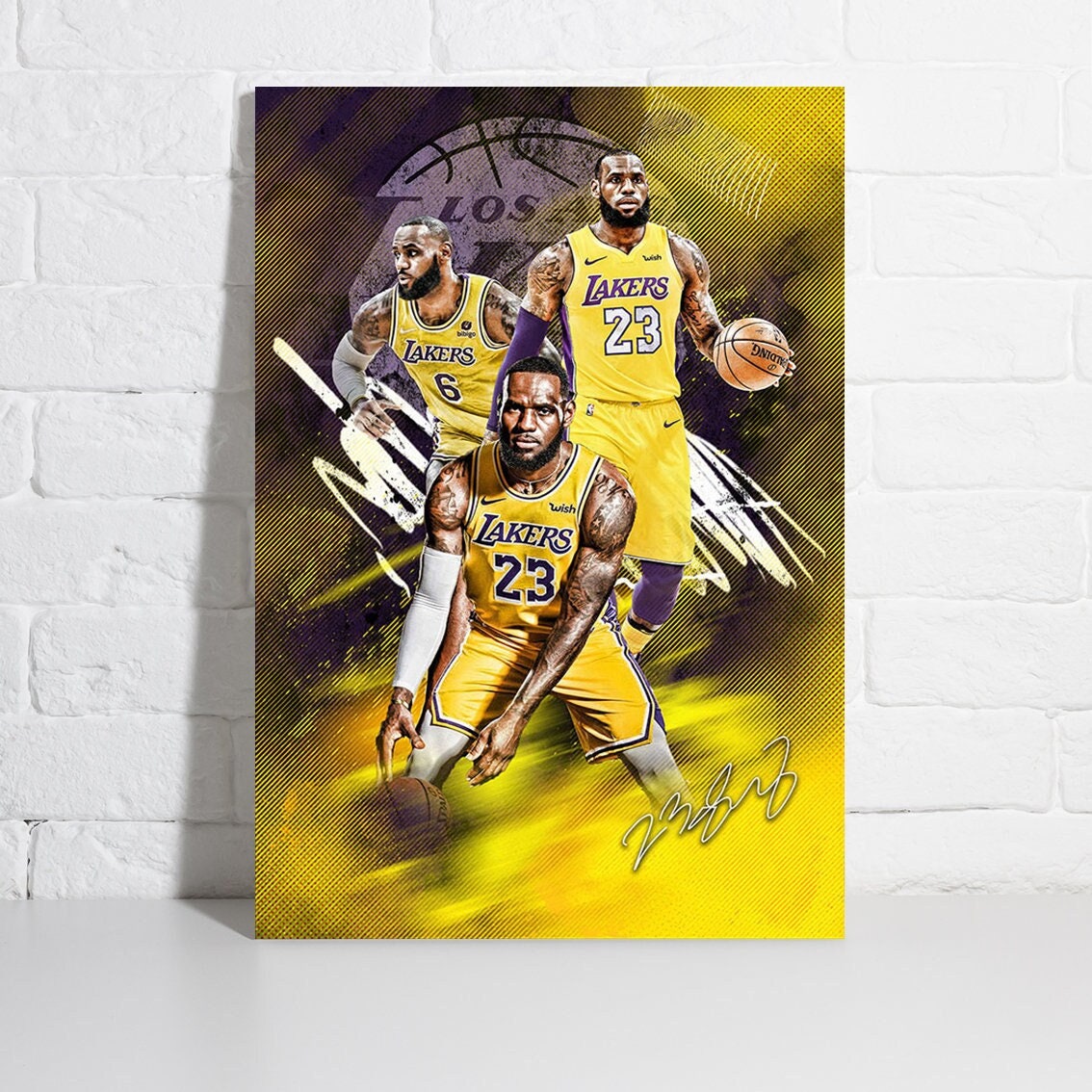 999 LeBron James Poster Los Angeles Lakers Framed Canvas Print Basketball Wall Art Print NBA Gift Artwork Home Decor C105 Birthday Gift