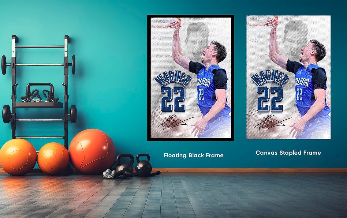 Franz Wagner Basketball Poster - Leinwand Druck 50x75cm Wandkunst
