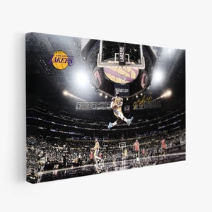 LeBron James Poster Los Angeles Lakers Framed Canvas Poster Basketball Wall Art Print NBA Gift Artwork Home Decor C262 Birthday Gift