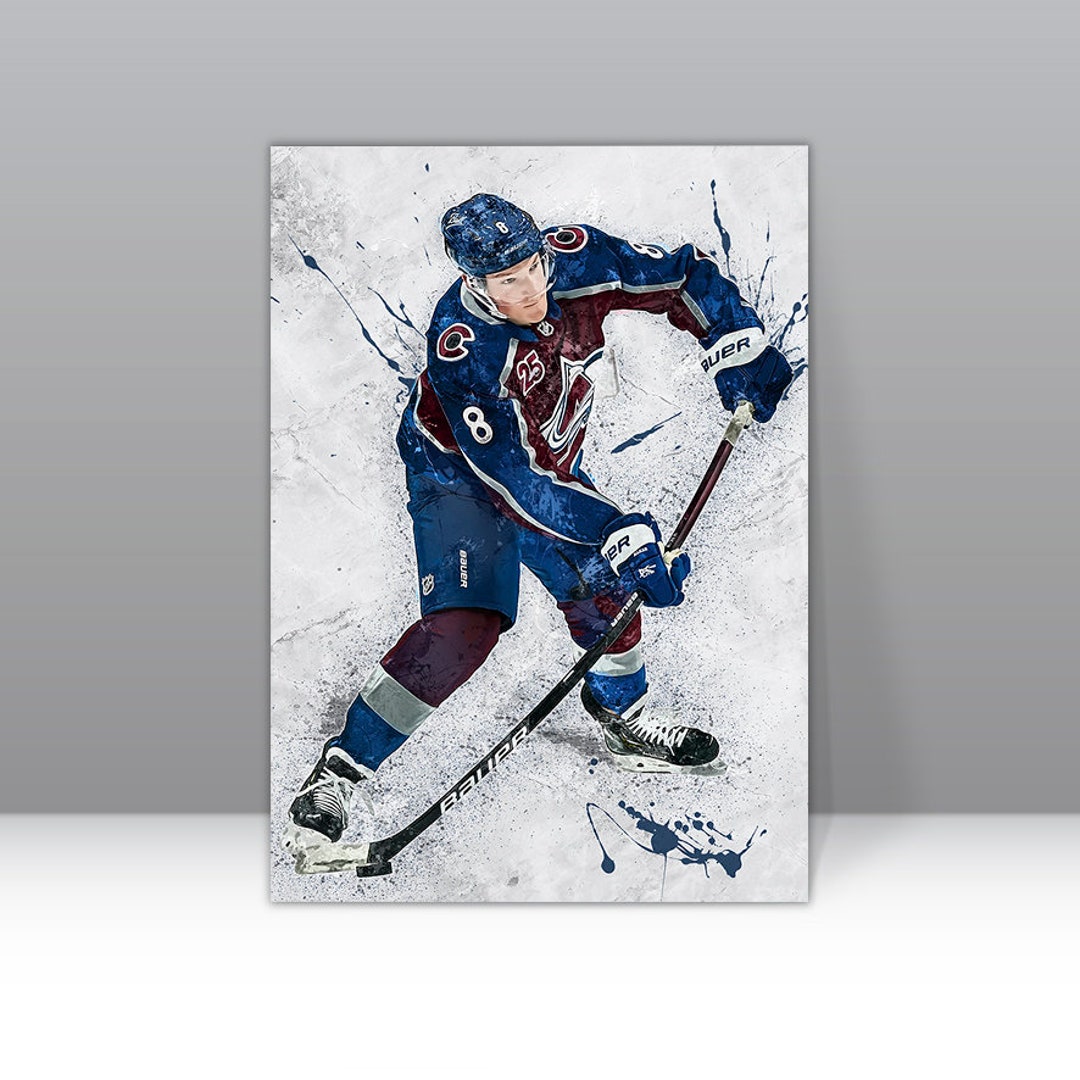 Cale Makar Poster Colorado Avalanche Framed Canvas Poster NHL Wall
