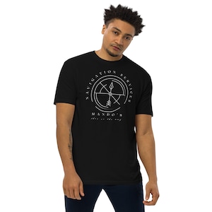 Mando's Navigation, Subtle Disney Men’s Premium Heavyweight Short Sleeve T-Shirt, TALL Length, Disney Dad Shirts, Disney Shirts