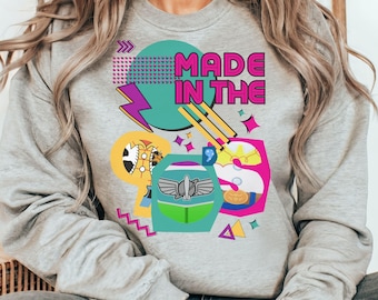 Hergestellt in den 90er Jahren Retro Disney Sweatshirt | Von Toy Story inspiriert | Dezentes Disneyland Unisex Sweatshirt