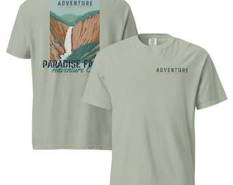Camiseta de aventura Paradise Falls, colores cómodos, estilo Disney