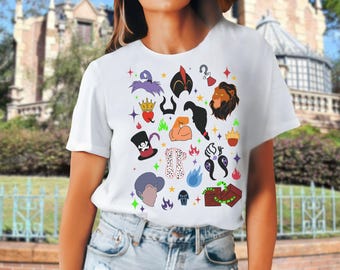 Disney Villains Sketch Shirt, Family Trip Tee