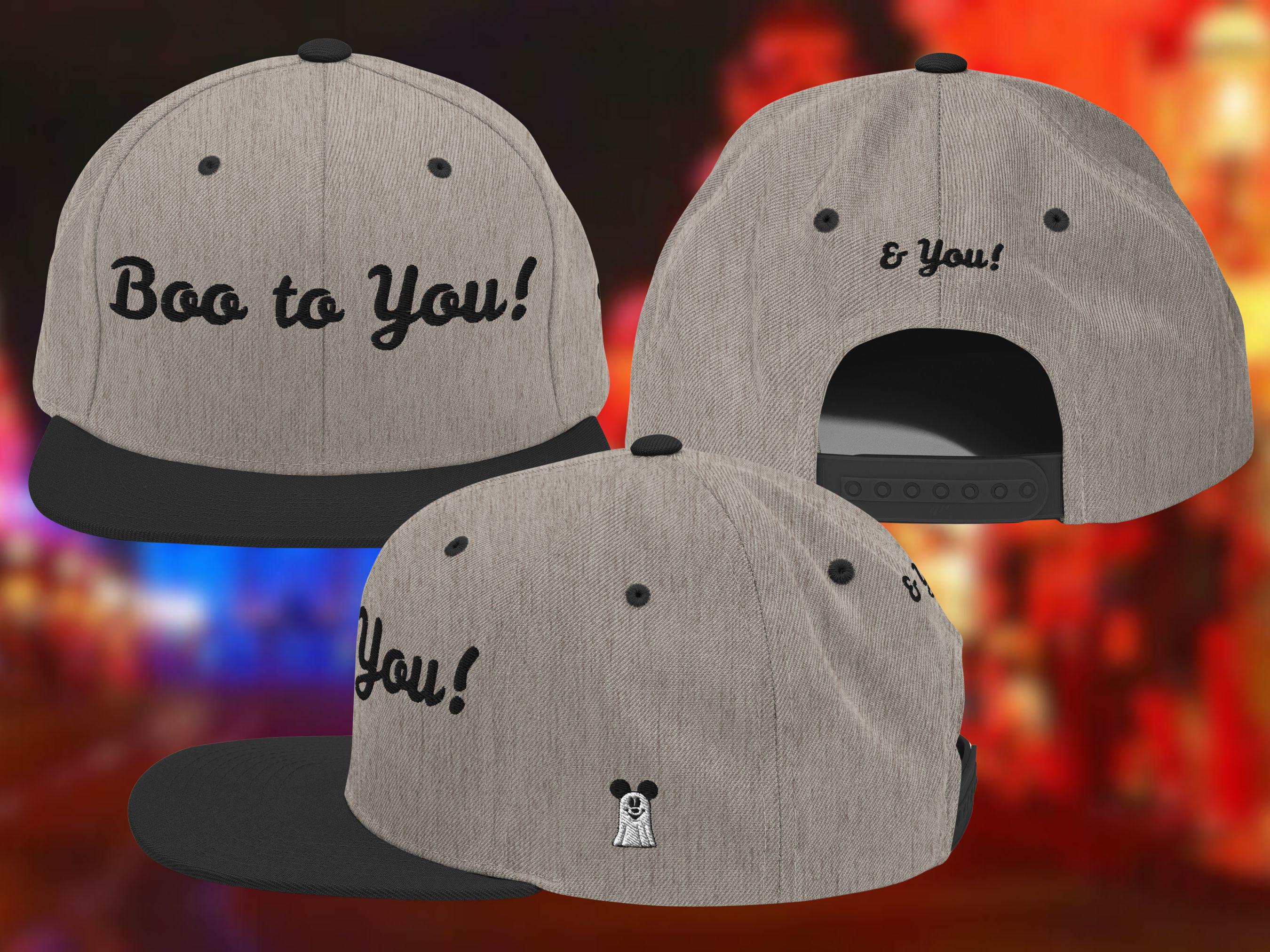 Disney Halloween Boo to You Snapback Hat, Adult Size - Etsy display picture 1
