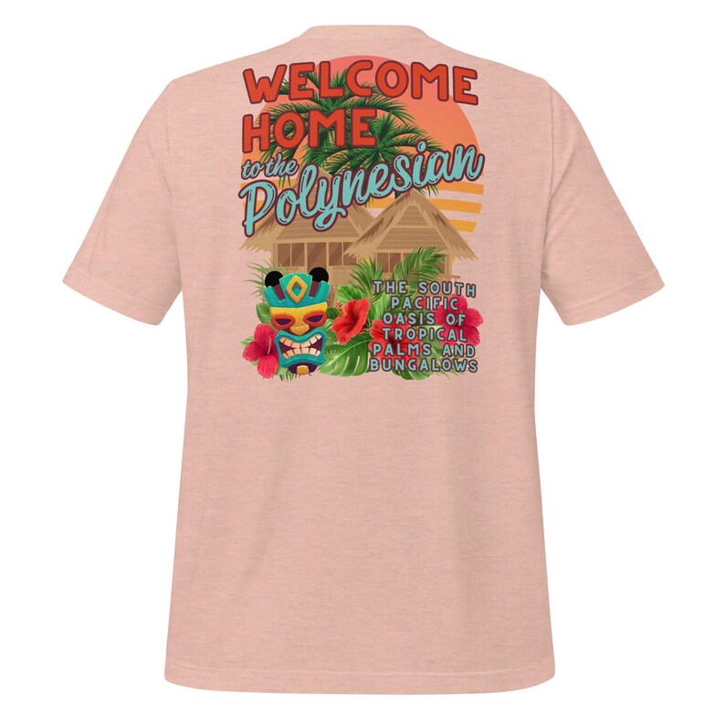Camiseta unisex de lona Disney Bella de la Polinesia, camiseta familiar DVC imagen 9
