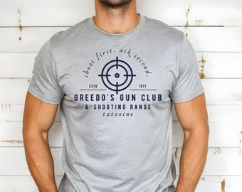 Greedo's Shooting Range Shirt, Star Wars Inspired Bella Canvas Tee