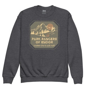 Park Rangers of Endor Youth Crewneck Sweatshirt, Subtle Disney Family Outfit image 6