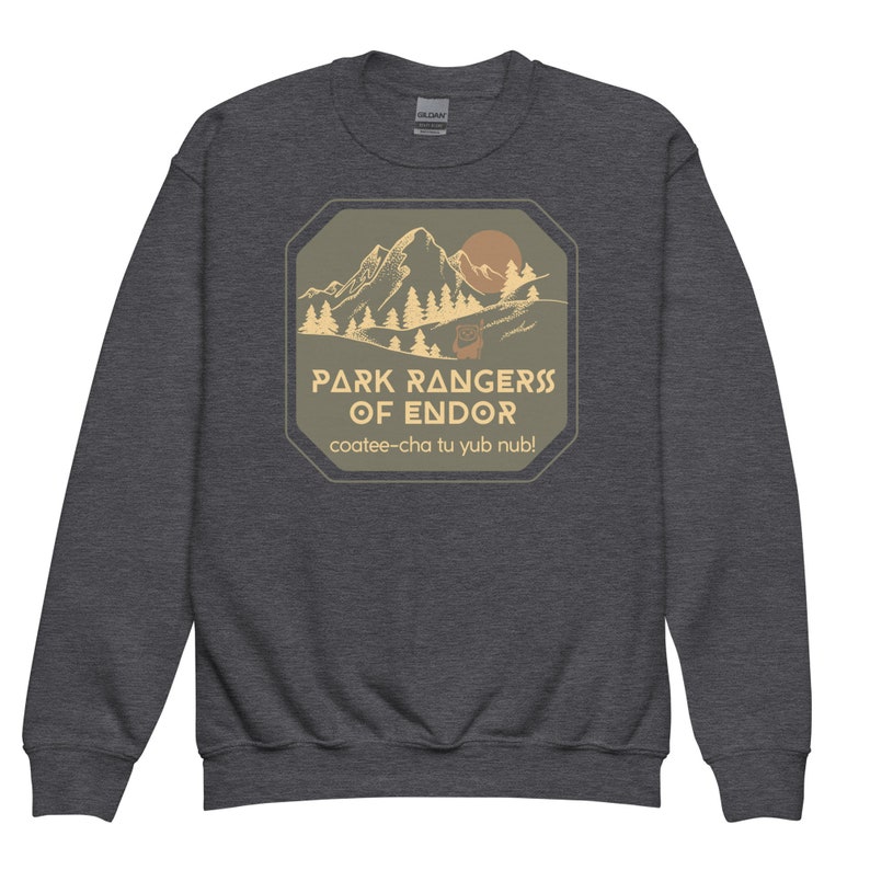 Park Rangers of Endor Youth Crewneck Sweatshirt, Subtle Disney Family Outfit image 6