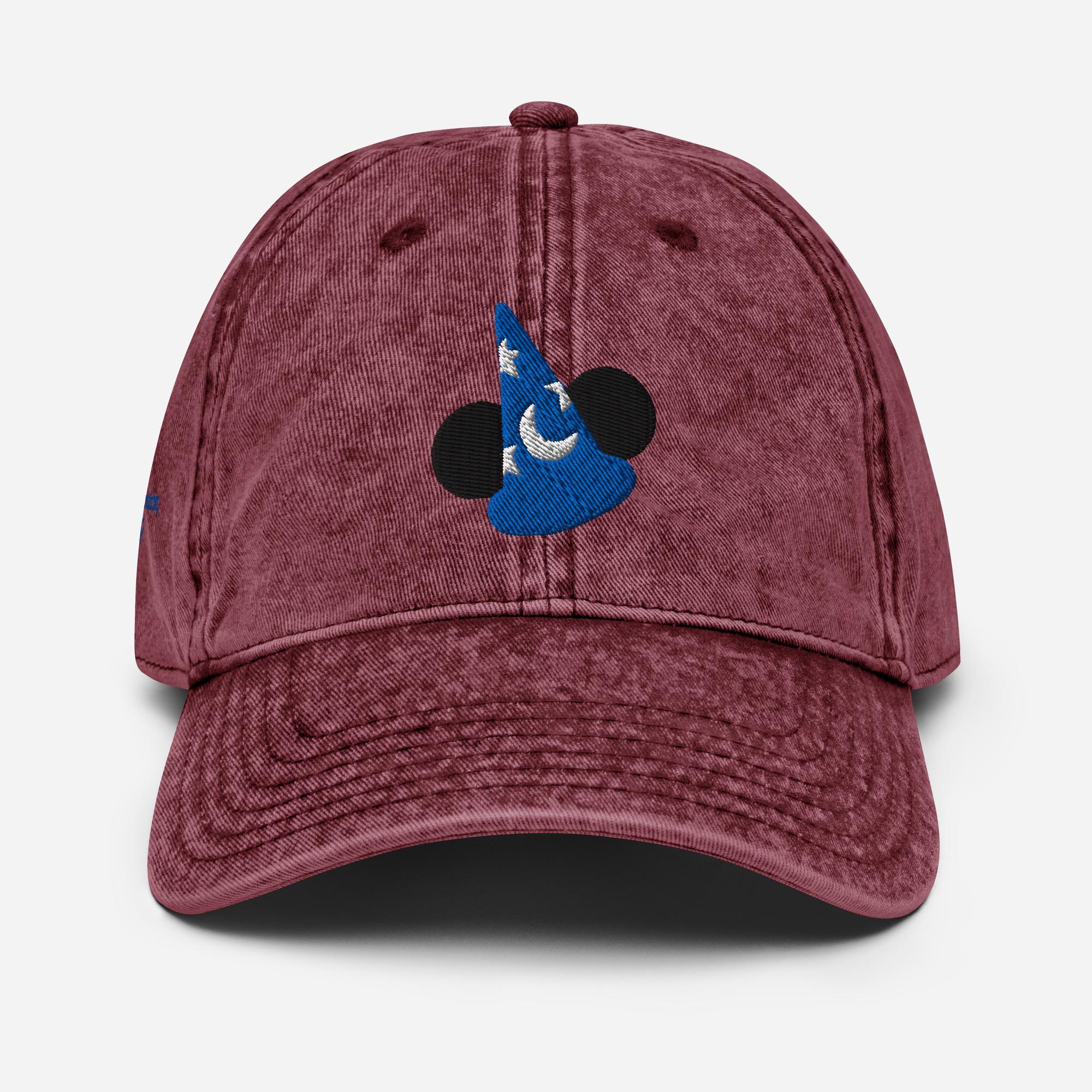 Subtle Sorcerer Mickey Hat, Fantasmic Hat, Vintage Cotton Twill