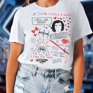 Kylo Ren Doodle Sketch Shirt: Star Wars Fan Tee