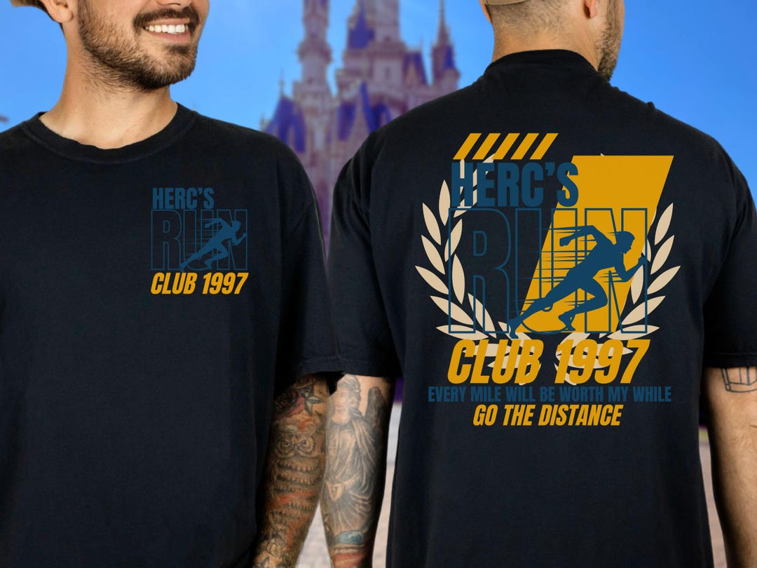 Disney Inspired Hercules Run Club Shirt, Go the Distance Hercules