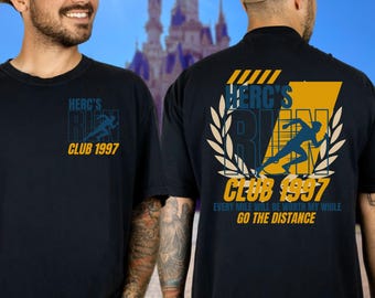 Disney Hercules Run Club Shirt, Comfort Colors Go the Distance Tee