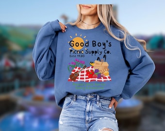 Pluto inspiriertes Disney Rundhals-Sweatshirt, Good Boy's Picnic Co.
