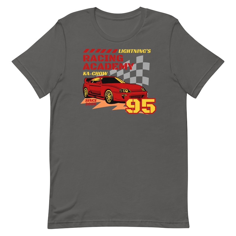 Lightning McQueens Racing Academy Disney Cars Shirt, Bella Canvas Unisex Tee image 5
