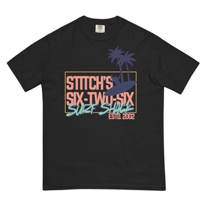 Stitch's Surf Shack, Lilo and Stich, Disney Ohana, Subtle Disney Family Shirts, Trendy Manly Disney Comfort Colors Shirt