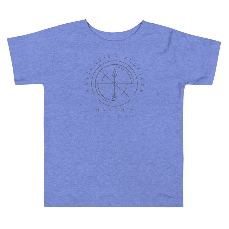 Mando's Navigation Services, Subtle Theme Park Bella Canvas Toddler Short Sleeve T-Shirt, Kid's Gift, Group Tee, Family Clothing