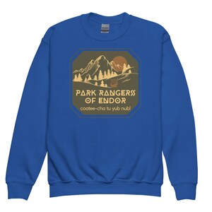 Park Rangers of Endor Youth Crewneck Sweatshirt, Subtle Disney Family Outfit image 7