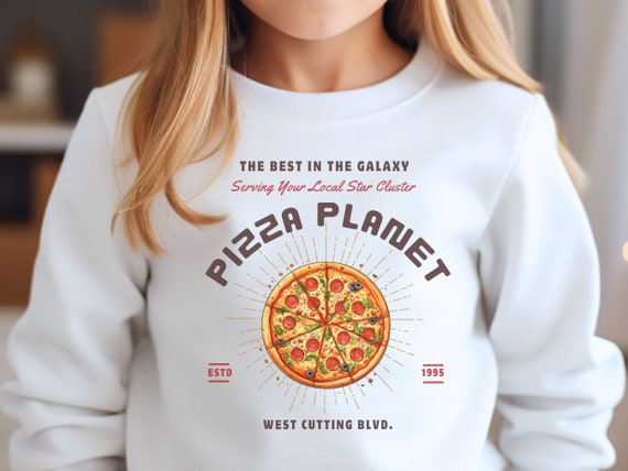 Pizza Planet Youth Crewneck Sweatshirt: Galaxy Star Cluster Matching Outfit