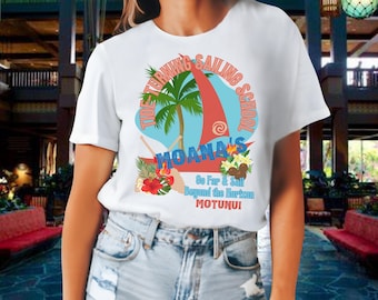Moana Sailing School Shirt, Polynesian Disney Family Vacation Tee