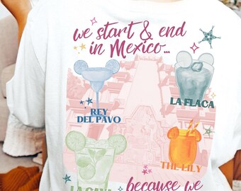 Margs Por Favor Comfort Colors Tee, Epcot Mexico Pavilion Shirt