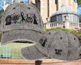 Haunted Mansion Icon Hat, 999 Happy Haunts, Disney Cotton Twill Dad Hat