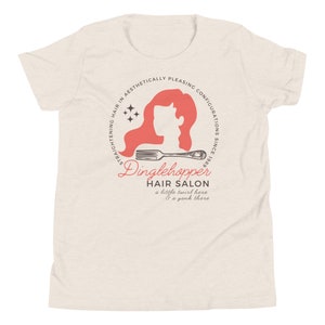 Dinglehopper Hair Salon, The Little Mermaid, Subtle Theme Park Bella Canvas Youth Short Sleeve, Kid's Gift, Group Tee, Family Clothing