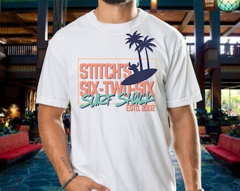 Camiseta Stitch Surf Shack, Disney Ohana, camiseta de vacaciones familiares