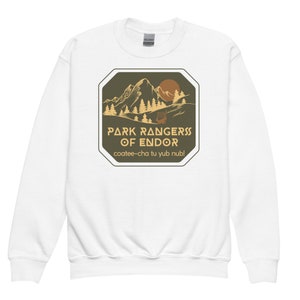 Park Rangers of Endor Youth Crewneck Sweatshirt, Subtle Disney Family Outfit image 8