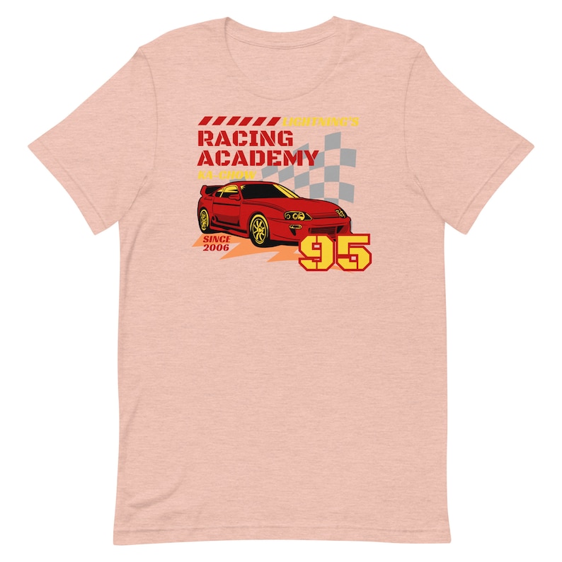 Lightning McQueens Racing Academy Disney Cars Shirt, Bella Canvas Unisex Tee image 6