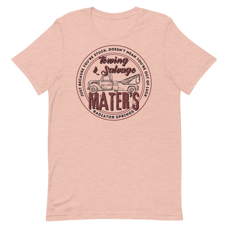 Mater's Towing, Subtle Disney Bella Canvas Unisex Short Sleeve T-Shirt, Disney Family Shirts, Disney Shirts, Disneyland Shirt