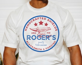 Captain America Shirt, Roger's Blacksmith, Subtle Disney Dad Tee