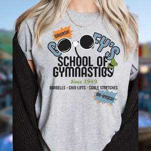 Subtle Disney Goofy Inspired Shirt, Goofy&#39;s Gymnastics, Manly Disney Shirt, Matching Family Disney Shirts