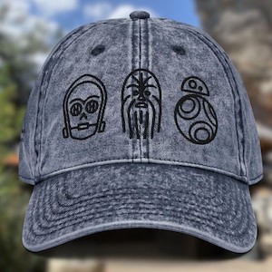 Star Wars Icon Hat: C3PO, Chewbacca & BB8 - Vintage Style