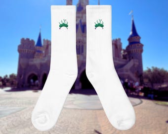 Princess and the Frog Disney Inspired Tiana Embroidered Socks