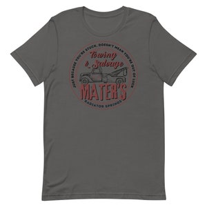 Mater's Towing, Subtle Disney Bella Canvas Unisex Short Sleeve T-Shirt, Disney Family Shirts, Disney Shirts, Disneyland Shirt