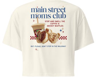 Main Street Moms Club™ Collection Crop Top, Disney Mom Shirt