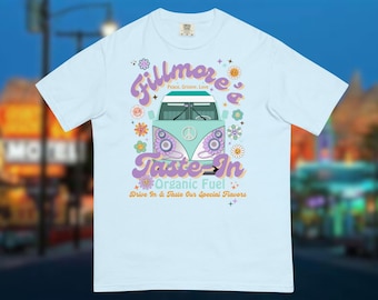 Chemise Disney Cars Fillmore Organic Fuel Comfort Colors, chemise Disney Cars Radiator Springs, chemises Cars famille Disney, chemise Carsland