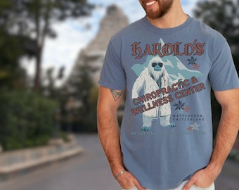 Chemise Matterhorn Yeti Comfort Colors : t-shirt inspiré de Disneyland