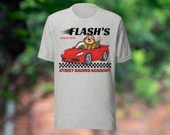 Camiseta Flash el Perezoso de Zootopia, divertida camiseta Disney para adultos