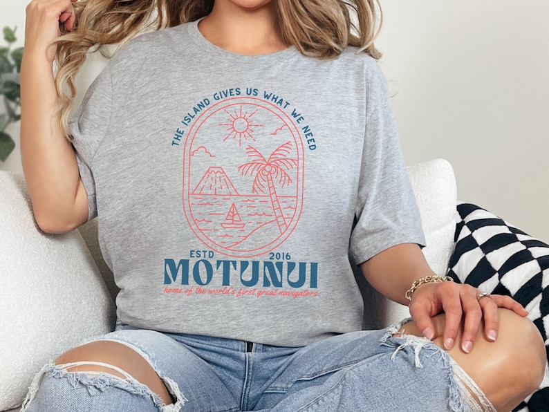 Motunui Island Moana Bella Canvas T-Shirt, Matching Family Disneyland Shirt image 1