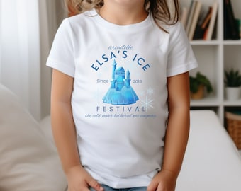 Elsa's Ice Festival-T-shirt, bijpassende Disney-familieshirt