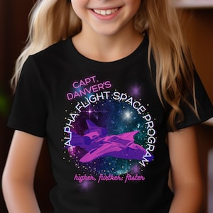Captain Marvel&#39;s Alpha Flight, Subtle Theme Park Bella Canvas Youth Short Sleeve T-Shirt, Kid Disney Shirt, Avengers