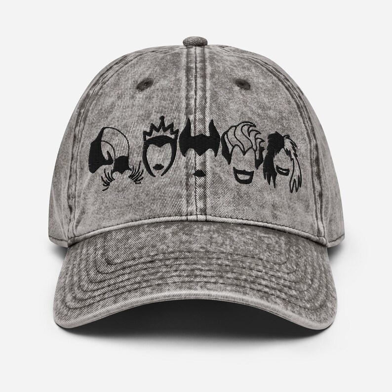 Disney Female Villains Icon Sketch Hat, Disney Halloween Hat, Vintage Otto Hat, Mickey's Not So Scary Halloween Party