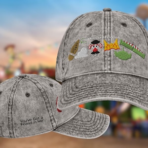 Disney Pixar Toy Story Icon Cotton Vintage Hat, Disney Adult Hat, Trendy Disney Hat, Disney Dad Hat, Disney Mom Hat